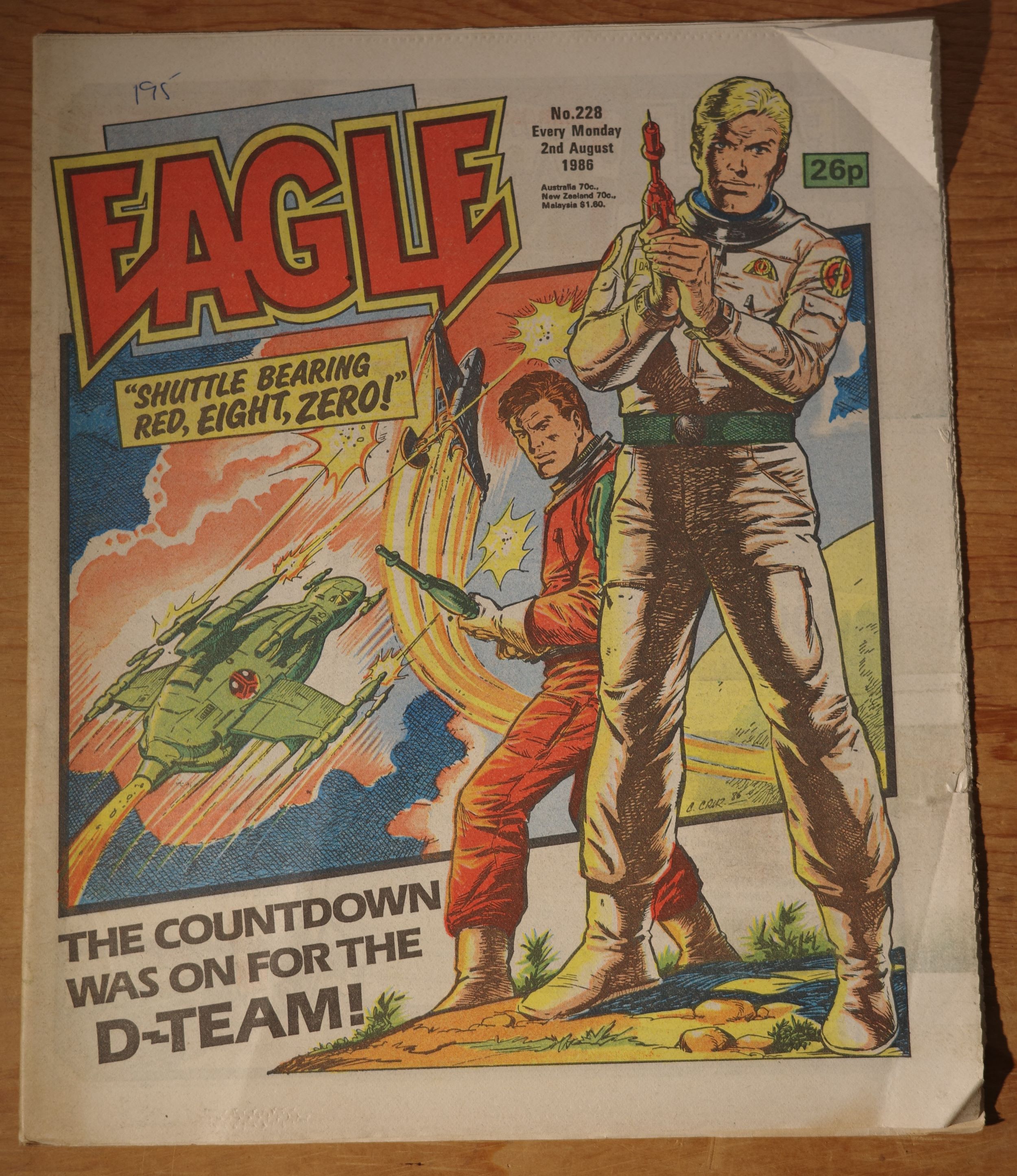 Front Eagle comics Issue 228 - 2nd Aug 1986