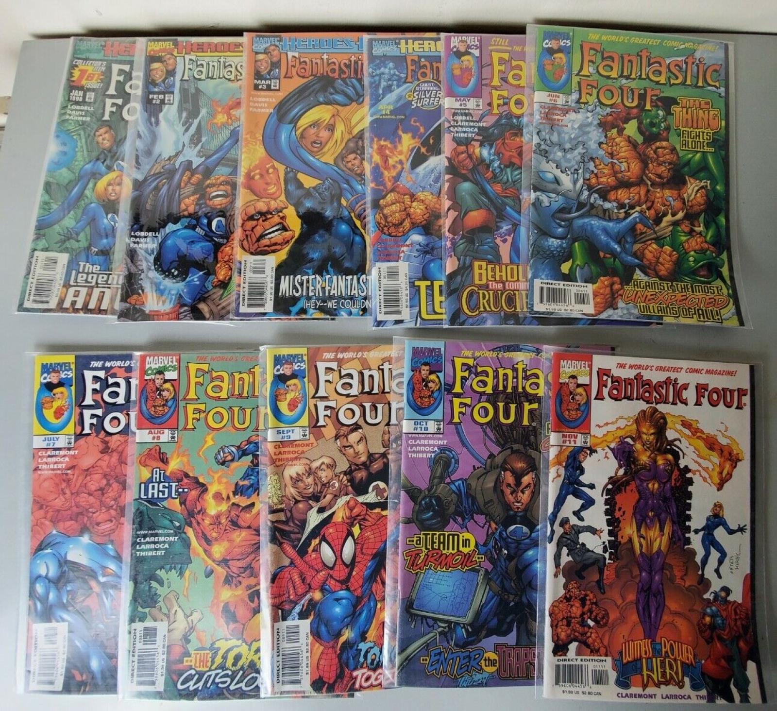 Fantastic Four Comics Issues 1-11 1998 Grab Bag